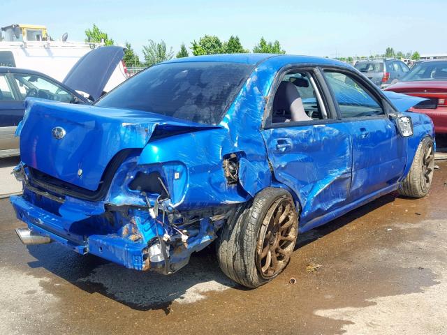 JF1GD74677G517670 - 2007 SUBARU IMPREZA WR BLUE photo 4