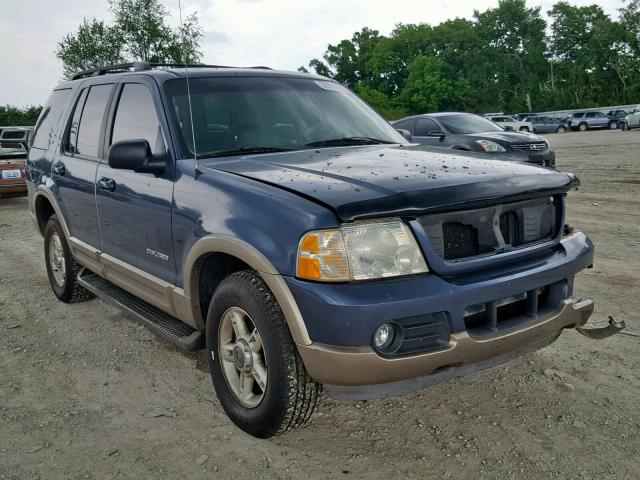 1FMZU74W42UA72510 - 2002 FORD EXPLORER E BLUE photo 1