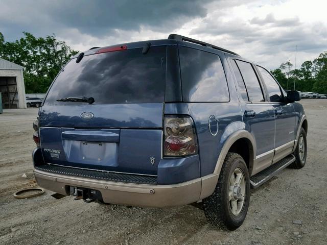 1FMZU74W42UA72510 - 2002 FORD EXPLORER E BLUE photo 4