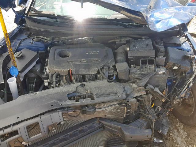 5NPE34AF8JH622244 - 2018 HYUNDAI SONATA SPO BLUE photo 7