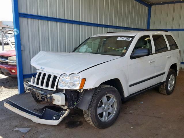 1J8GS48K47C569571 - 2007 JEEP GRAND CHER WHITE photo 2