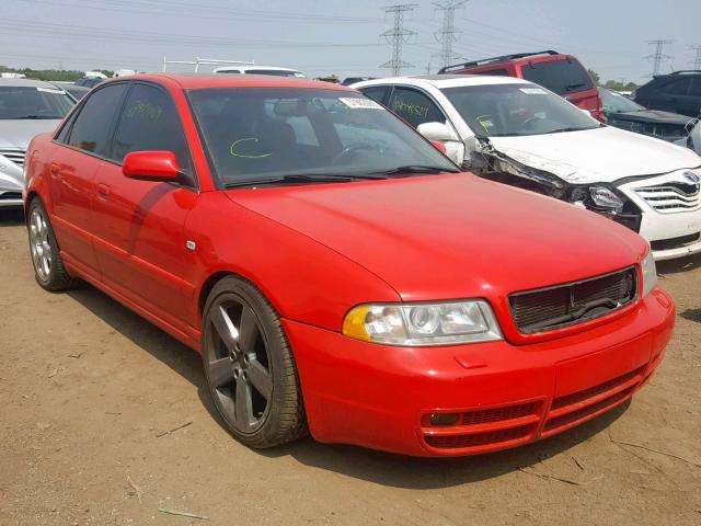 WAURD68D61A101560 - 2001 AUDI S4 2.7 QUA RED photo 1