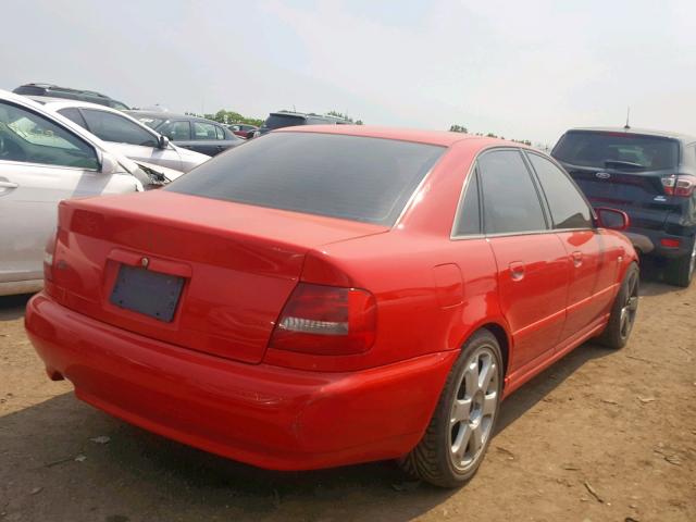 WAURD68D61A101560 - 2001 AUDI S4 2.7 QUA RED photo 4