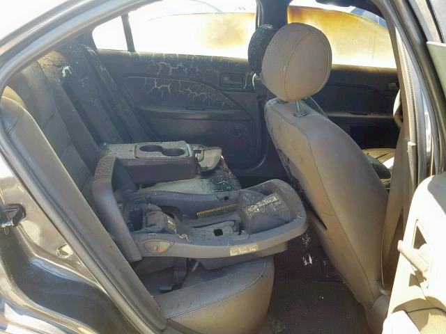 3FAFP08156R120278 - 2006 FORD FUSION SEL CHARCOAL photo 6