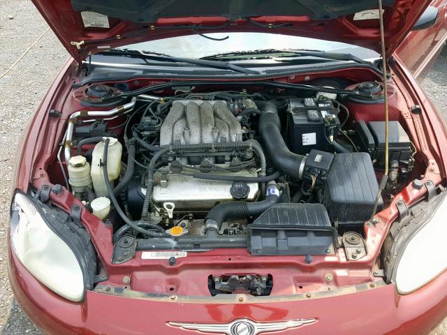 4C3AG42H02E106192 - 2002 CHRYSLER SEBRING LX MAROON photo 7