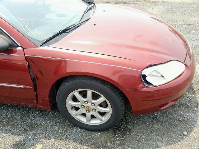 4C3AG42H02E106192 - 2002 CHRYSLER SEBRING LX MAROON photo 9