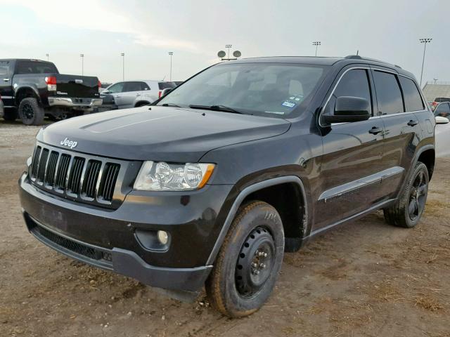 1J4RR4GG5BC555545 - 2011 JEEP GRAND CHER BLACK photo 2