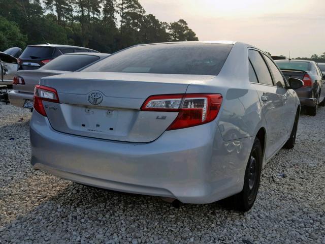 4T4BF1FK5CR269292 - 2012 TOYOTA CAMRY BASE SILVER photo 4