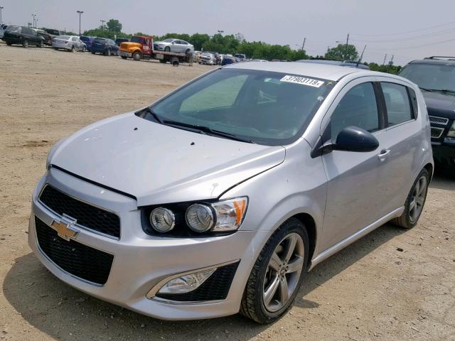 1G1JG6SB3E4129652 - 2014 CHEVROLET SONIC RS SILVER photo 2