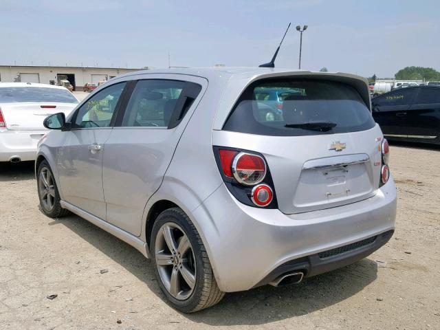 1G1JG6SB3E4129652 - 2014 CHEVROLET SONIC RS SILVER photo 3