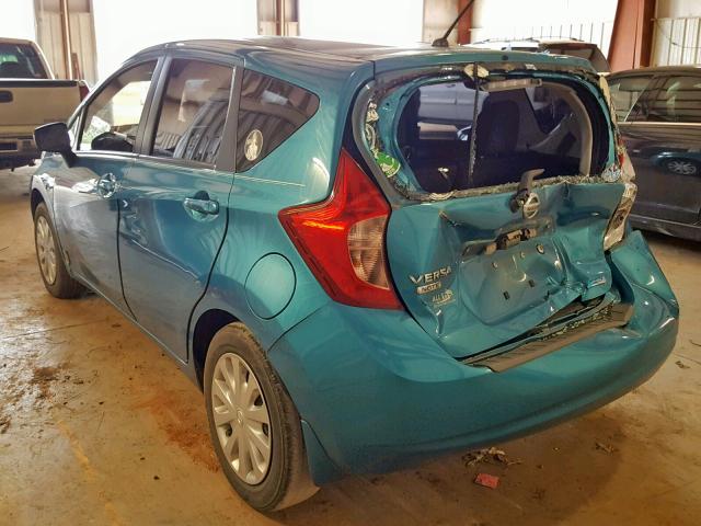 3N1CE2CP3FL447973 - 2015 NISSAN VERSA NOTE BLUE photo 3