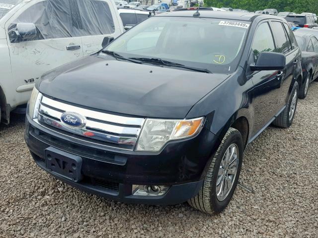 2FMDK3JC3ABB65672 - 2010 FORD EDGE SEL BLACK photo 2