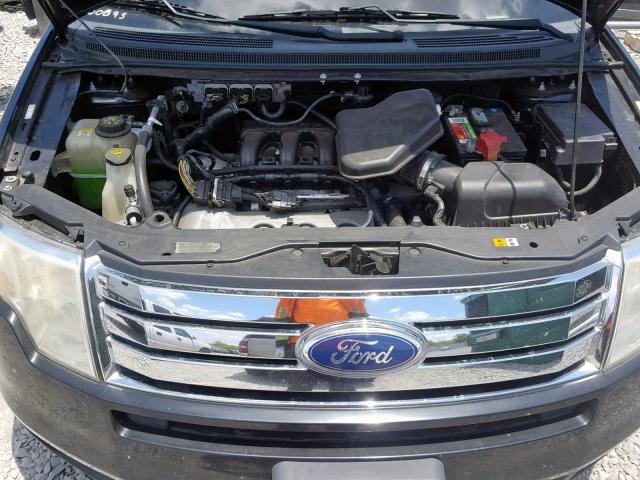 2FMDK3JC3ABB65672 - 2010 FORD EDGE SEL BLACK photo 7