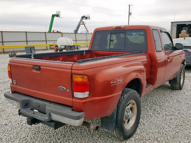 1FTZR15V2XTA67683 - 1999 FORD RANGER SUP ORANGE photo 4