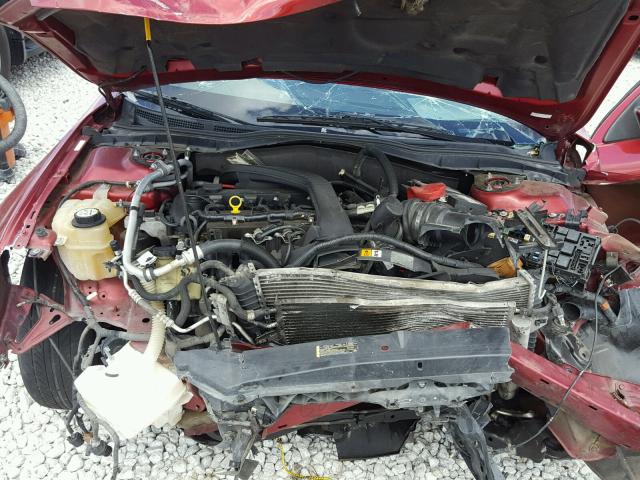 3FAHP08Z67R103215 - 2007 FORD FUSION SEL RED photo 7