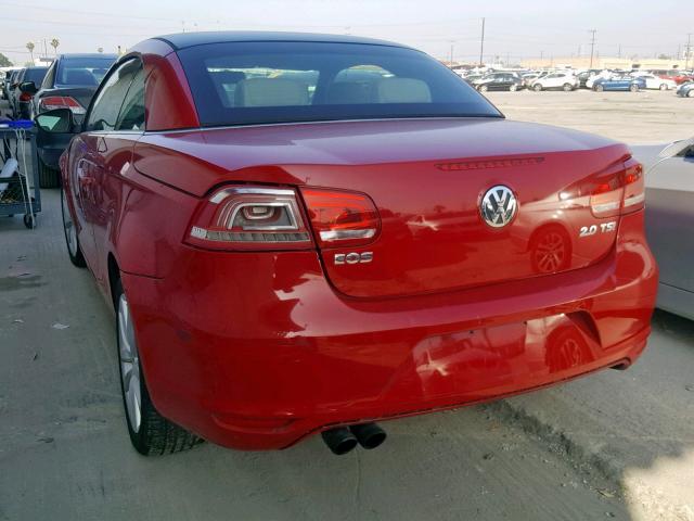 WVWBW7AH7CV004056 - 2012 VOLKSWAGEN EOS KOMFOR RED photo 3