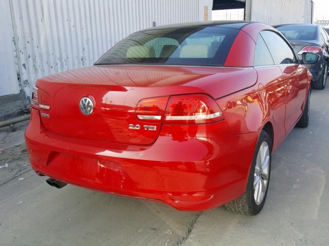 WVWBW7AH7CV004056 - 2012 VOLKSWAGEN EOS KOMFOR RED photo 4