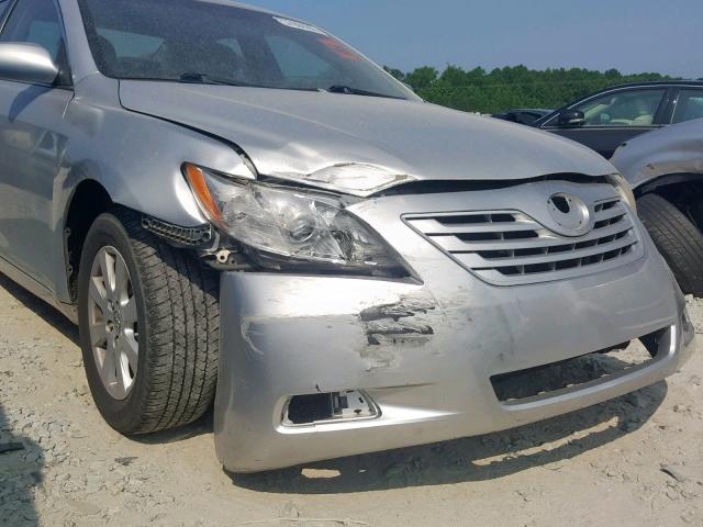 4T1BE46K27U644883 - 2007 TOYOTA CAMRY NEW SILVER photo 9