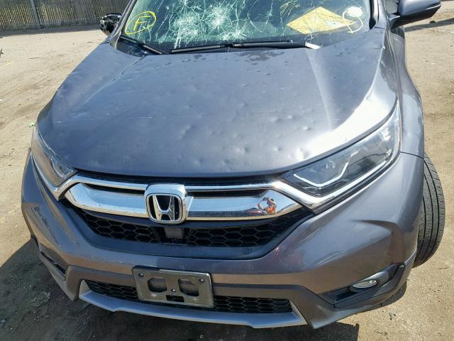 2HKRW2H86HH632186 - 2017 HONDA CR-V EXL GRAY photo 9