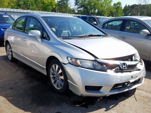 19XFA1F90AE065149 - 2010 HONDA CIVIC EXL SILVER photo 1