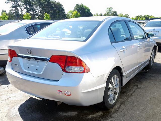 19XFA1F90AE065149 - 2010 HONDA CIVIC EXL SILVER photo 4