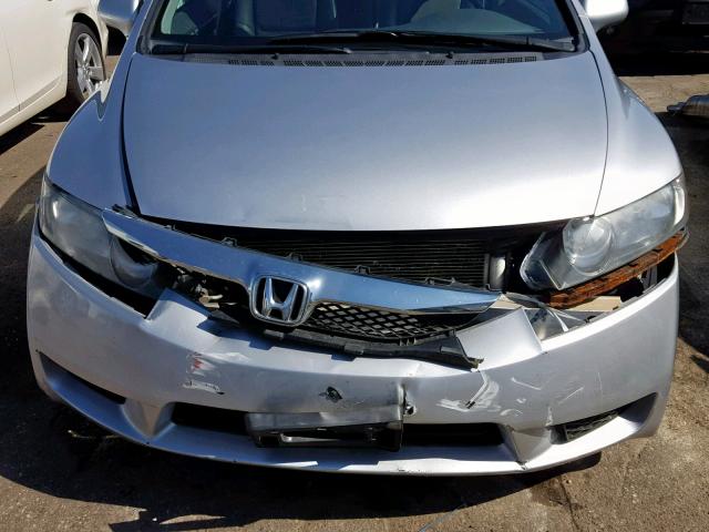 19XFA1F90AE065149 - 2010 HONDA CIVIC EXL SILVER photo 9