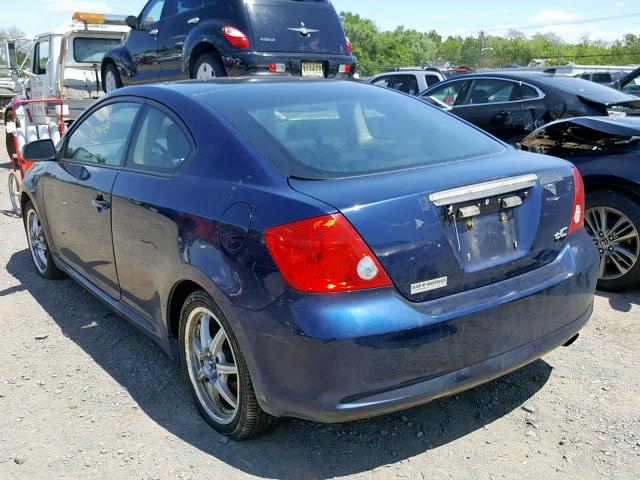 JTKDE177160088912 - 2006 TOYOTA SCION TC ლურჯი ფოტო 3