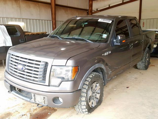 1FTFW1EF0CFC49380 - 2012 FORD F150 SUPER GRAY photo 2