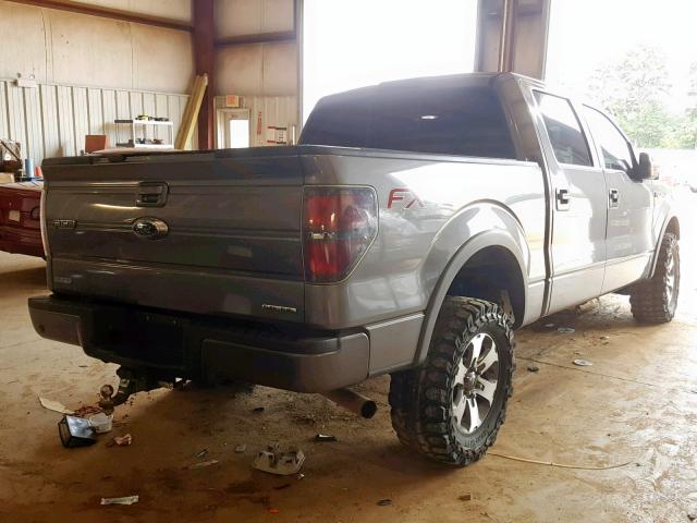 1FTFW1EF0CFC49380 - 2012 FORD F150 SUPER GRAY photo 4