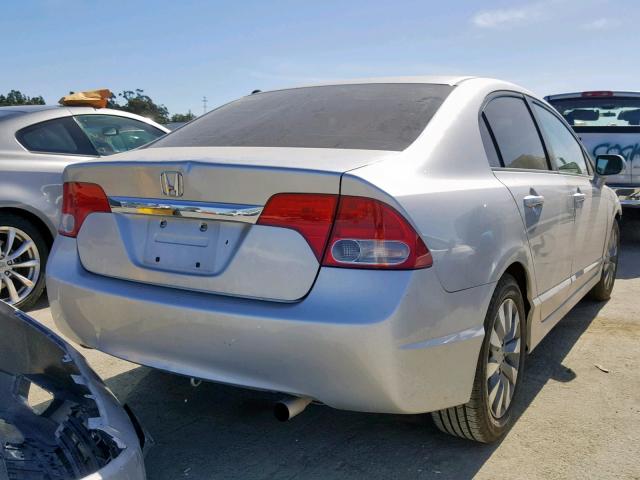 19XFA16879E036699 - 2009 HONDA CIVIC EX SILVER photo 4