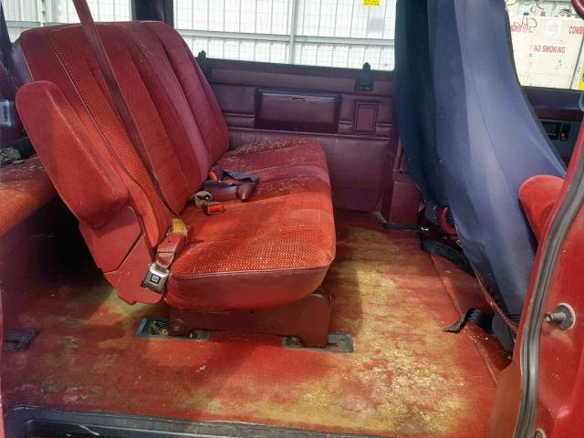 1GNDM19Z4NB122618 - 1992 CHEVROLET ASTRO RED photo 6