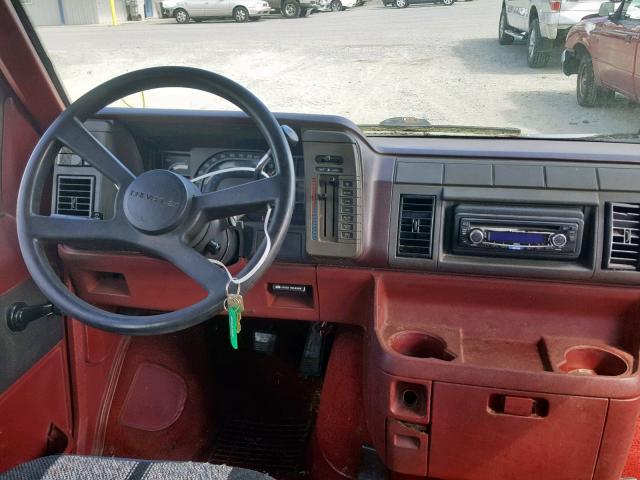 1GNDM19Z4NB122618 - 1992 CHEVROLET ASTRO RED photo 9