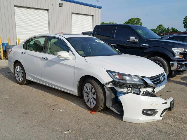 1HGCR3F87FA032143 - 2015 HONDA ACCORD EXL WHITE photo 1