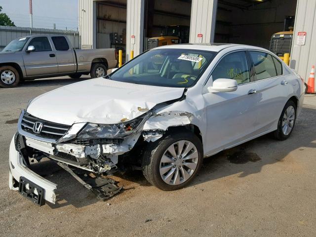 1HGCR3F87FA032143 - 2015 HONDA ACCORD EXL WHITE photo 2