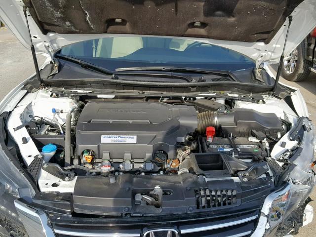 1HGCR3F87FA032143 - 2015 HONDA ACCORD EXL WHITE photo 7