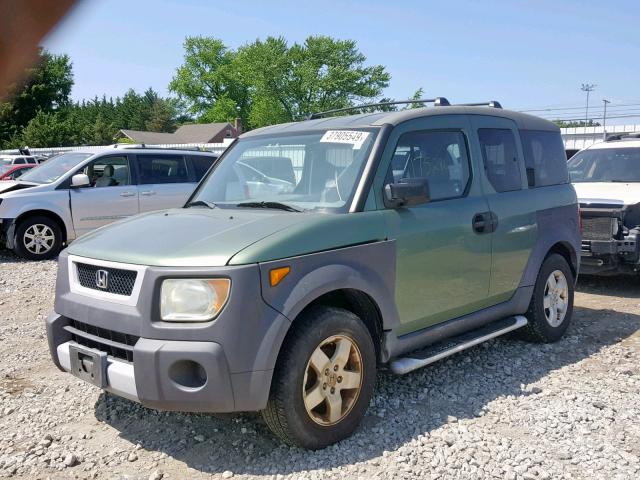 5J6YH28543L030882 - 2003 HONDA ELEMENT EX GREEN photo 2