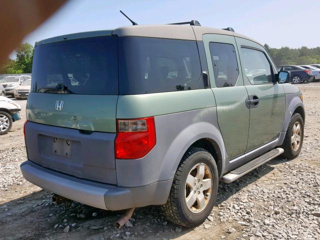 5J6YH28543L030882 - 2003 HONDA ELEMENT EX GREEN photo 4