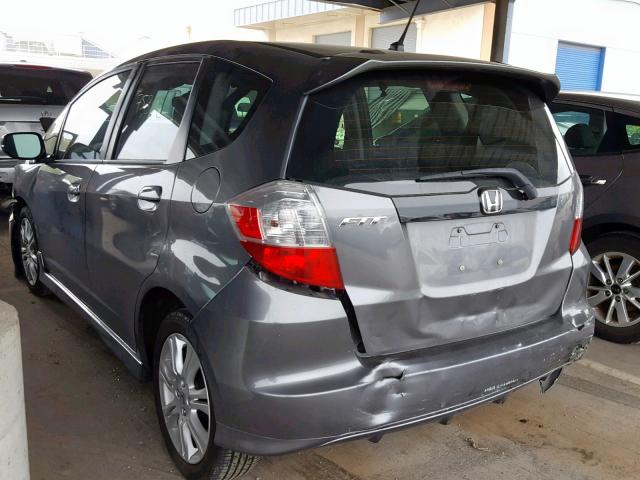 JHMGE8H66BS002607 - 2011 HONDA FIT SPORT 灰色 照片 3