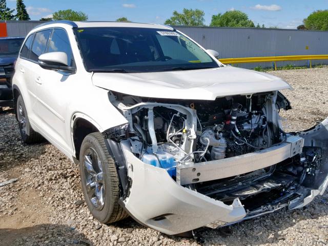 5TDDZRFH3JS896723 - 2018 TOYOTA HIGHLANDER WHITE photo 1