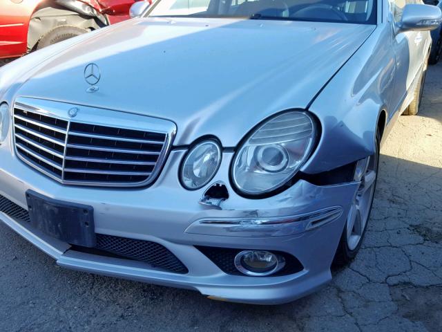 WDBUF56X99B391909 - 2009 MERCEDES-BENZ E 350 SILVER photo 9