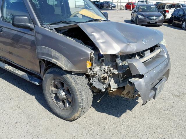 1N6ED27T34C408497 - 2004 NISSAN FRONTIER C CHARCOAL photo 9