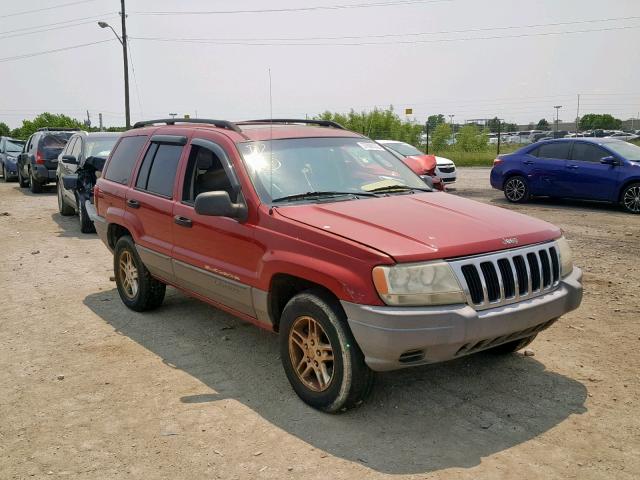 1J4GW48S52C317729 - 2002 JEEP GRAND CHER RED photo 1