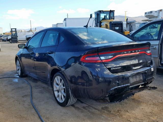 1C3CDFBAXDD200686 - 2013 DODGE DART SXT BLACK photo 3