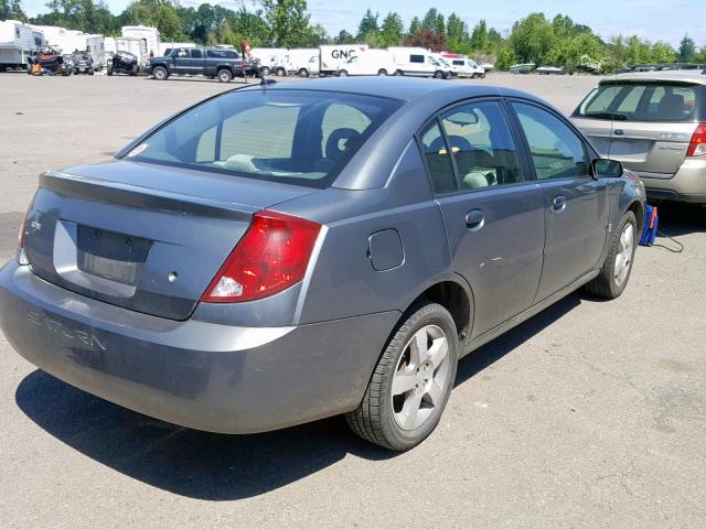 1G8AL55F37Z175350 - 2007 SATURN ION LEVEL GRAY photo 4