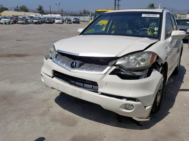 5J8TB185X8A017750 - 2008 ACURA RDX TECHNO WHITE photo 2