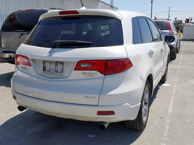 5J8TB185X8A017750 - 2008 ACURA RDX TECHNO WHITE photo 4