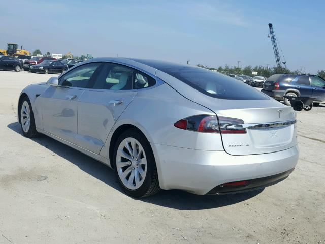 5YJSA1E28HF229559 - 2017 TESLA MODEL S SILVER photo 3