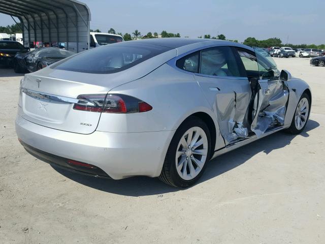 5YJSA1E28HF229559 - 2017 TESLA MODEL S SILVER photo 4