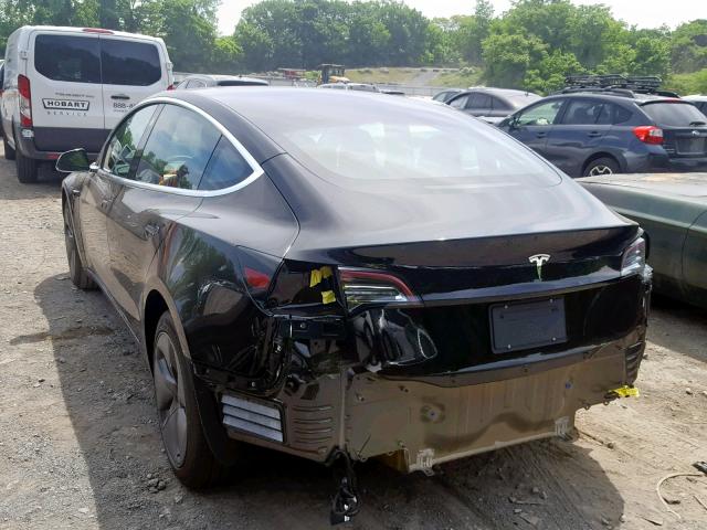 5YJ3E1EA6KF398518 - 2019 TESLA MODEL 3 BLACK photo 3