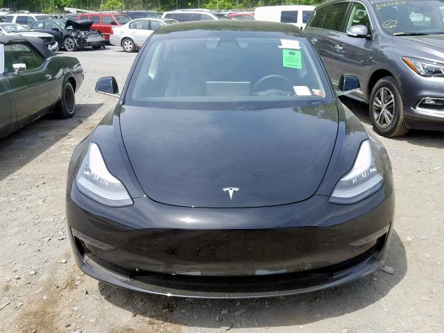 5YJ3E1EA6KF398518 - 2019 TESLA MODEL 3 BLACK photo 7